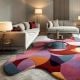 Handcrafted Abstract Patchwork Living Room Rug